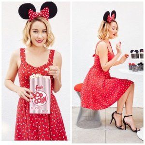 Lauren Conrad Red Minnie Mouse Disney Dress S6